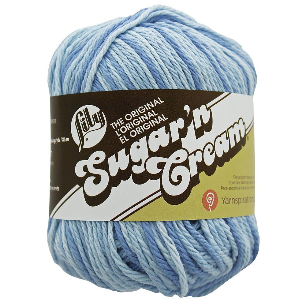 Spinrite, Sugar'n Cream, 100% Cotton, 4 ply, Yarn, Faded Denim